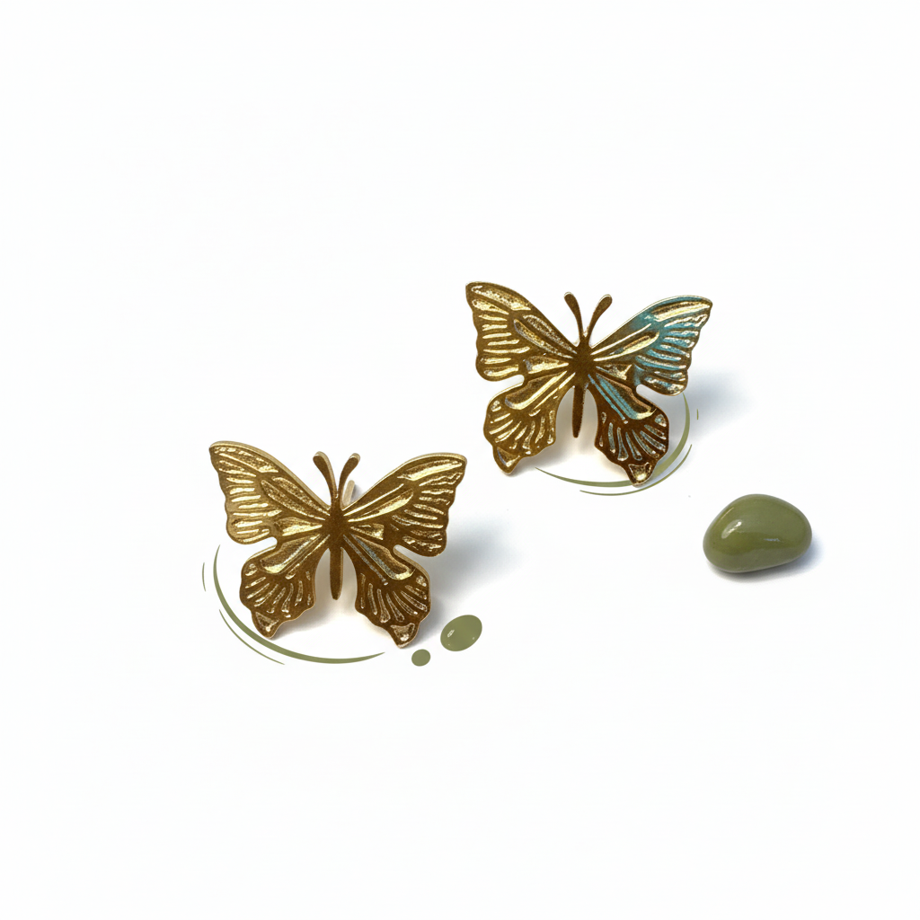 Whimsical Butterfly Studs(ANTI TARNISH)