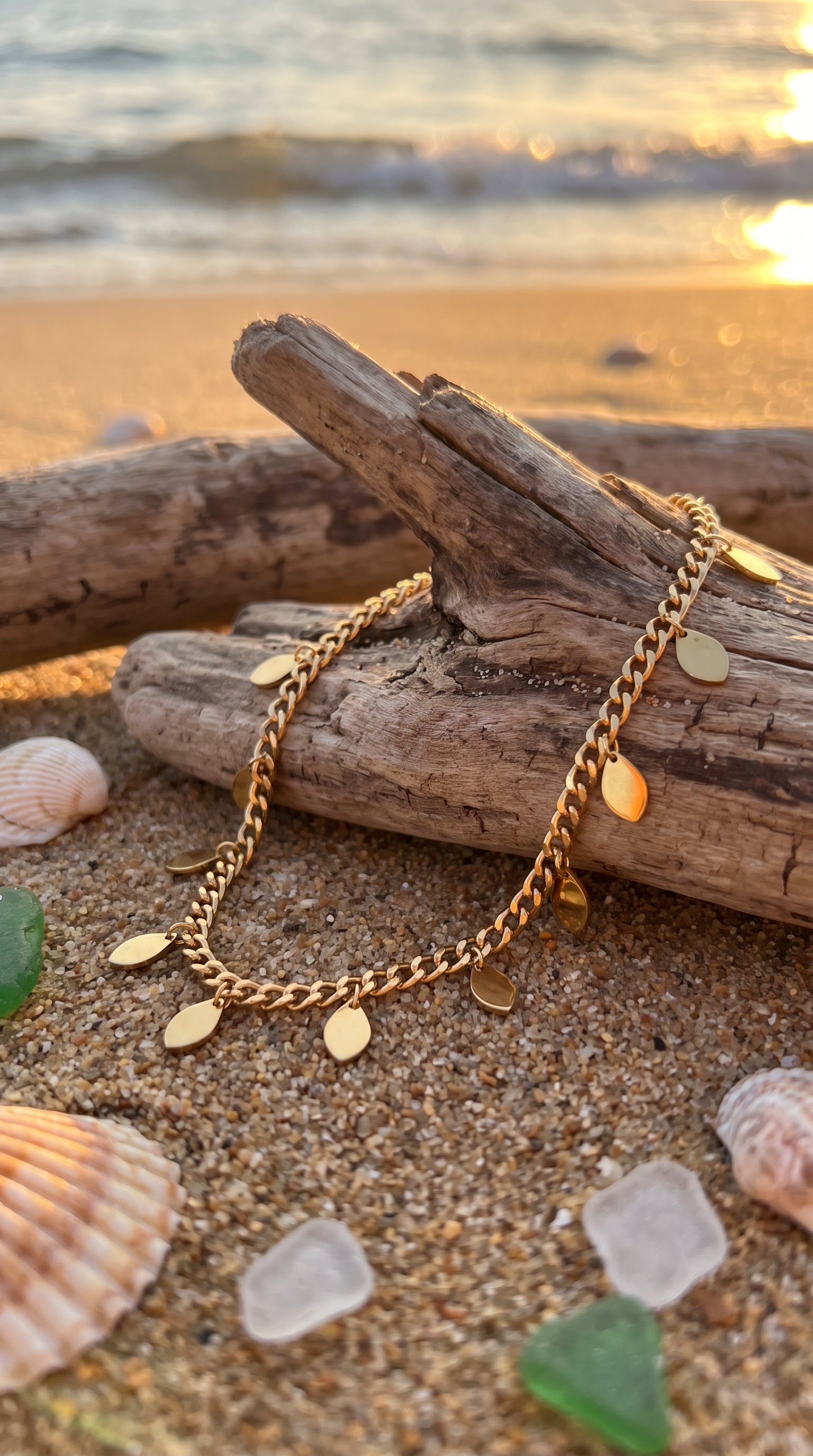 Golden Charm Anti-Tarnish Anklet