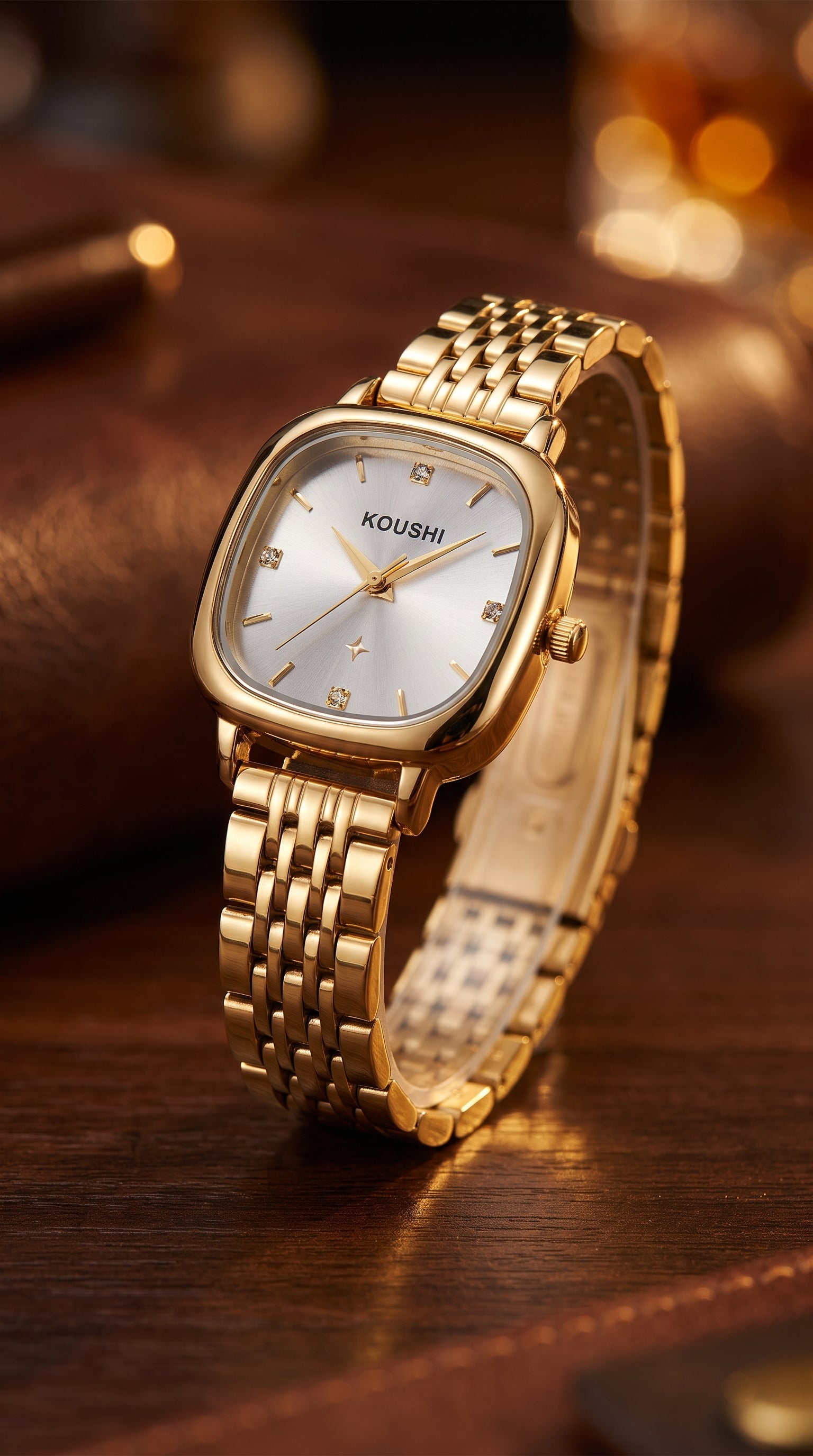 Nianly Jewels Gold-Tone Women's Premium Watch
