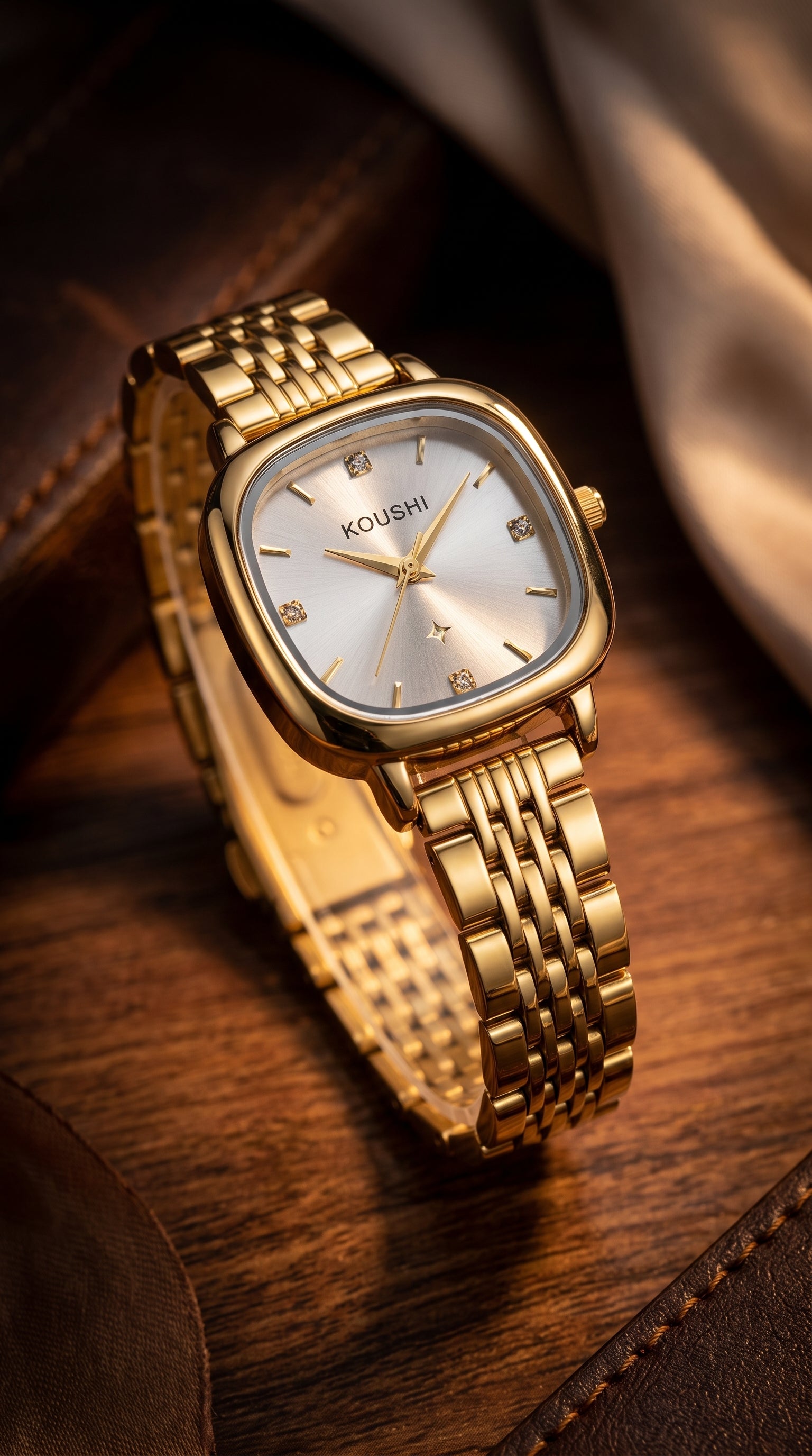 Nianly Jewels Gold-Tone Women's Premium Watch