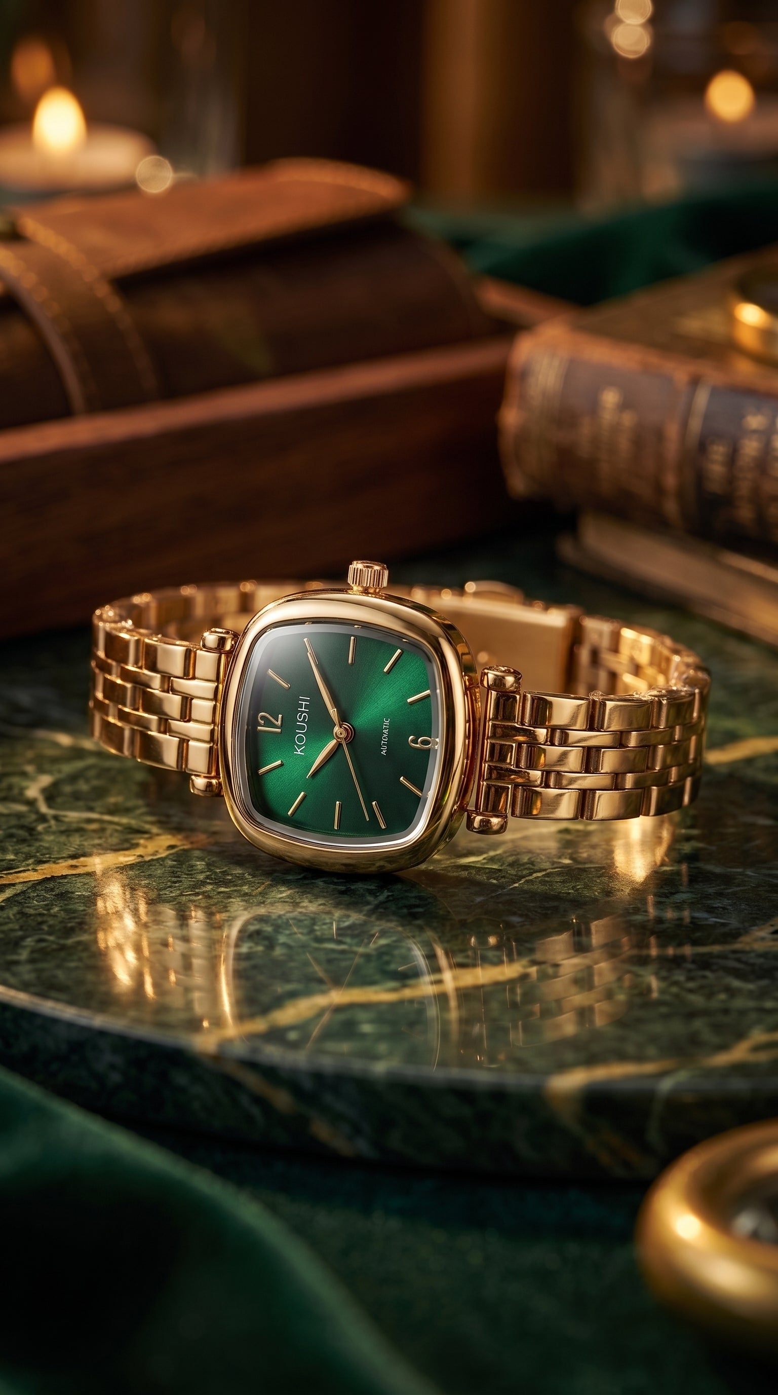 Emerald Luxe Women's Green Watch