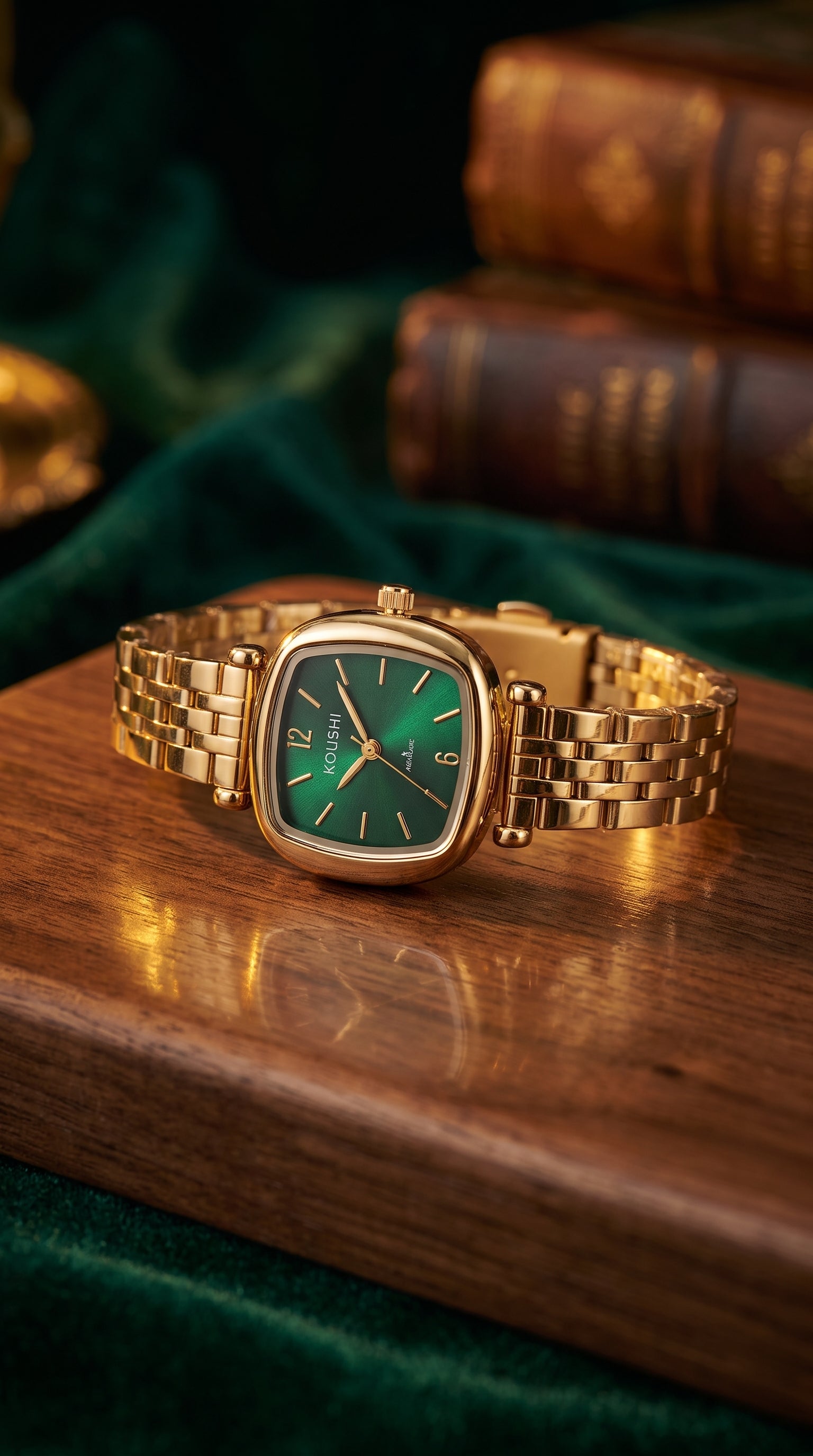 Emerald Luxe Women's Green Watch