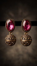 Royal Ruby Jhumki Earrings
