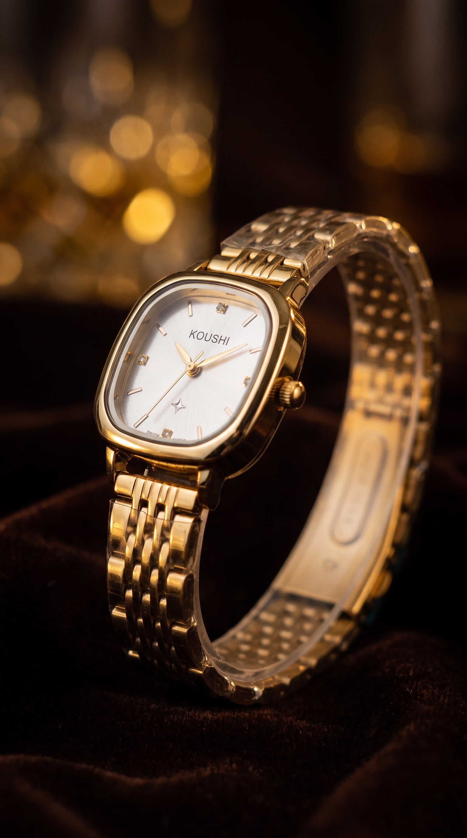 Nianly Jewels Gold-Tone Women's Premium Watch