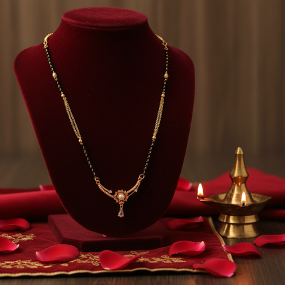 Minimalist Designer Mangalsutra(ANTI TARNISH)