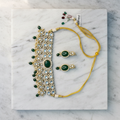 Regal Green Kundan Choker Set