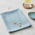 Coastal Pearl & Shell Charm Necklace(ANTI TARNISH)