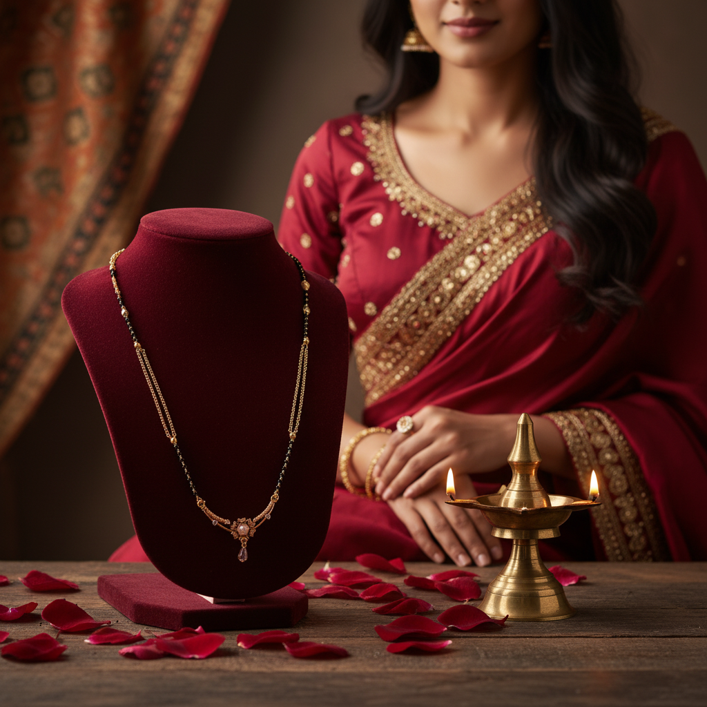 Minimalist Designer Mangalsutra(ANTI TARNISH)