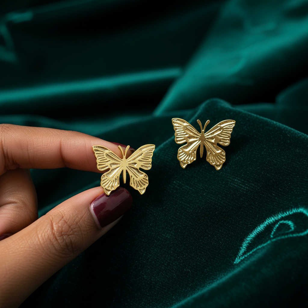 Whimsical Butterfly Studs(ANTI TARNISH)