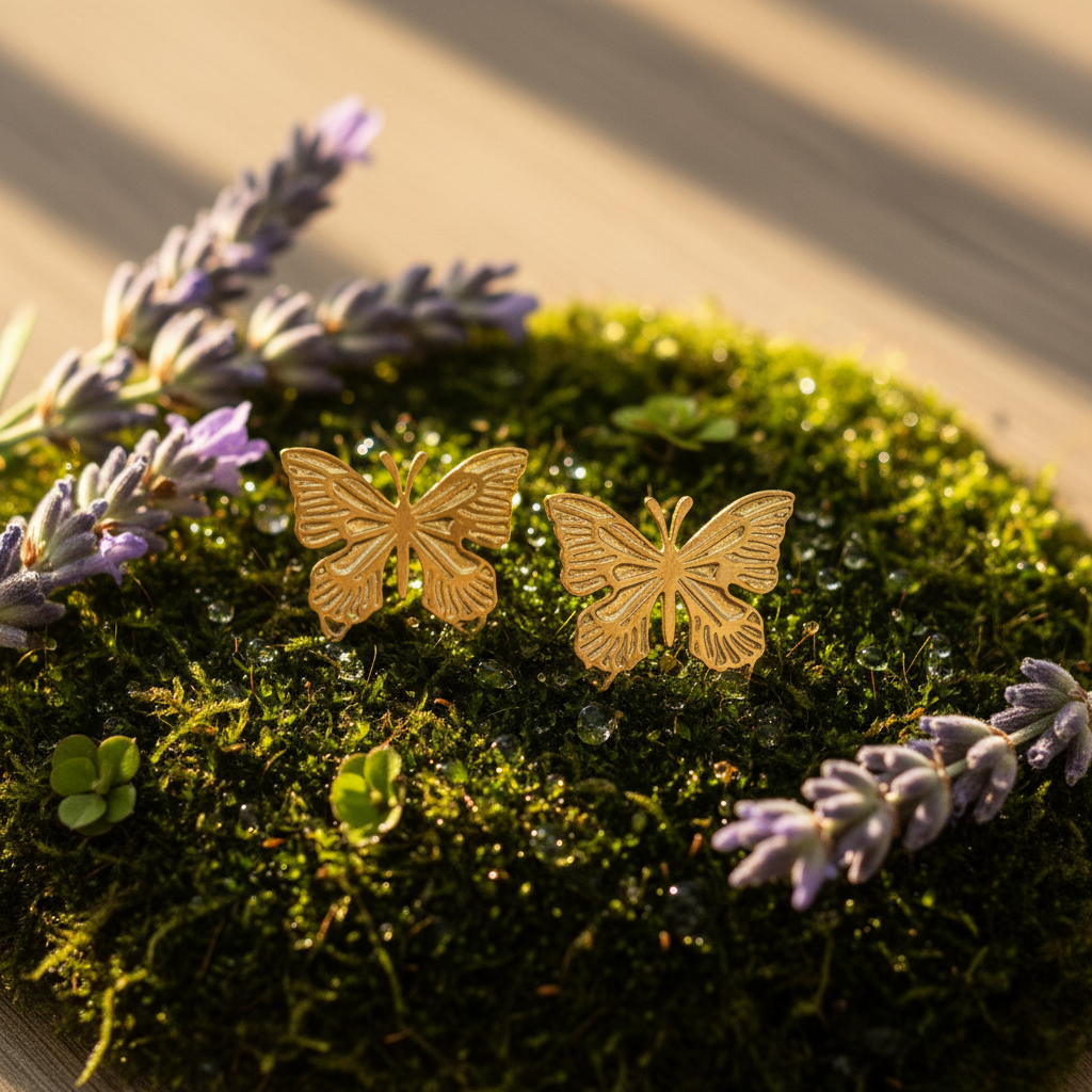 Whimsical Butterfly Studs(ANTI TARNISH)