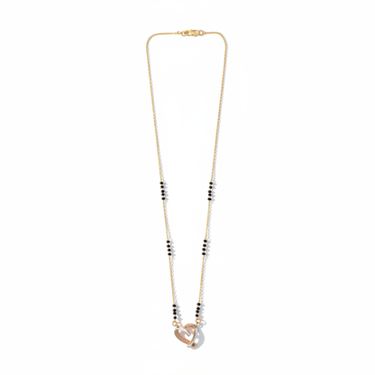 Heart-Shaped Love Mangalsutra(ANTI TARNISH)