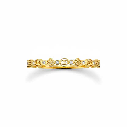 Ornate Crystal Statement Bracelet(ANTI TARNISH)