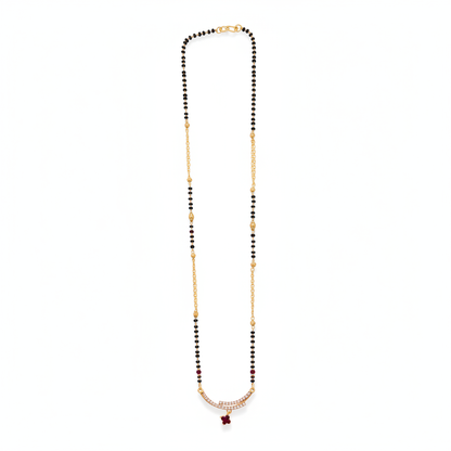 Classic Crescent Charm Mangalsutra(ANTI TARNISH)