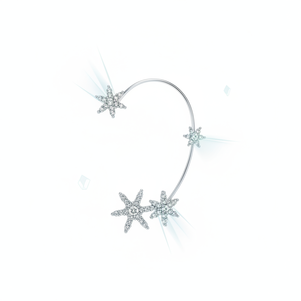 Sparkling Starlit Ear Cuff