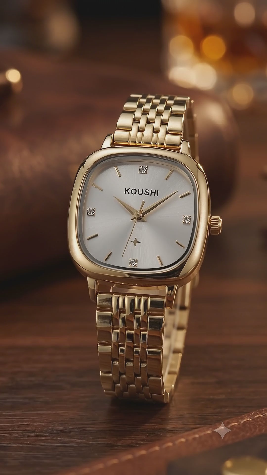 Nianly Jewels Gold-Tone Women's Premium Watch