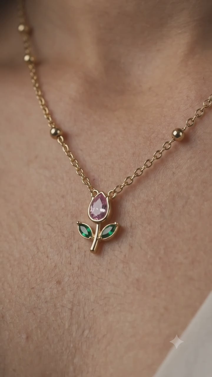 Tulip Anti-Tarnish Necklace